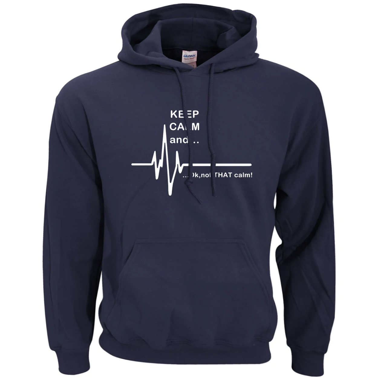 Забавные мужские толстовки с изображением ЭКГ флисовые измерением сердечного