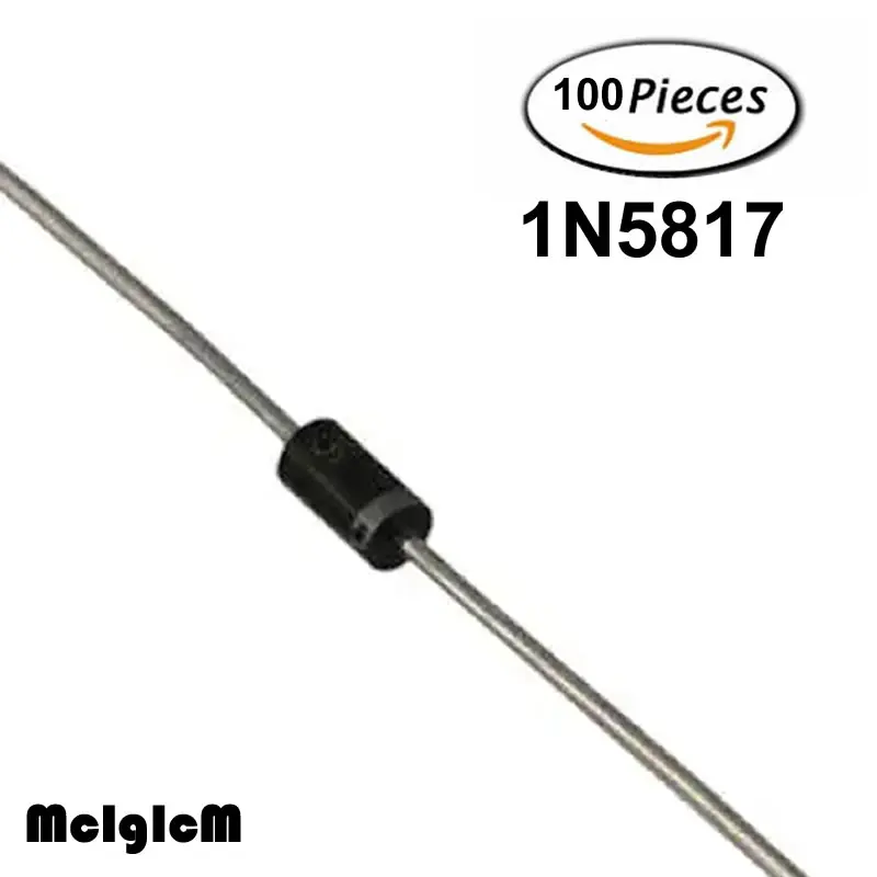 MCIGICM 100 шт. IN5817 DO 41 1A 20V диод Шоттки 1N5817|schottky diode|1n5817 schottky diodeschottky diode 1a |