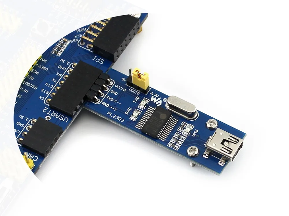 

5pcs/lot PL2303 USB Module USB to UART PL-2303HX PL-2303 USB TO RS232 Converter Serial TTL Module Development Board