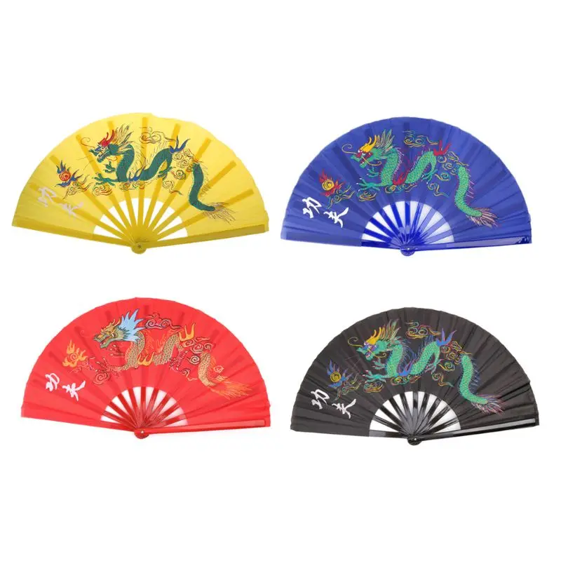 33cm Chinese Traditional Martial Arts Folding Tai Chi Fan Kung Fu Performance Hot | Спорт и развлечения