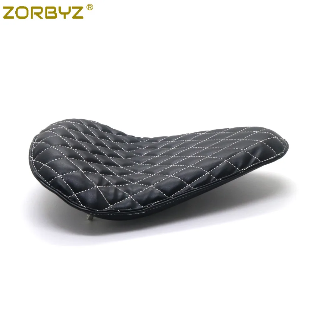 ZORBYZ мотоциклетное черное сиденье для водителя из синтетической кожи с