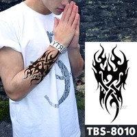 waterproof temporary tattoo mens fire tatoo eagle lotus mandala eye flame totem 1219cm water transfer fake tatto for man