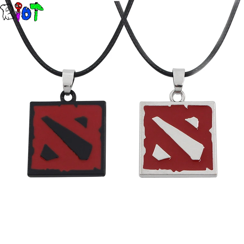 3D онлайн игра DOTA лого ожерелье Защита древних черных эмалевых сплавов кулон