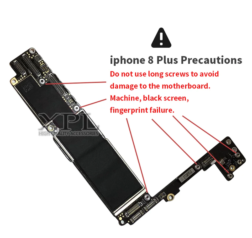 Original unlocked 64GB 256GB Motherboard For iPhone 8 Plus Full Chips Mainboard,for iphone 8P Logic Board with Touch ID