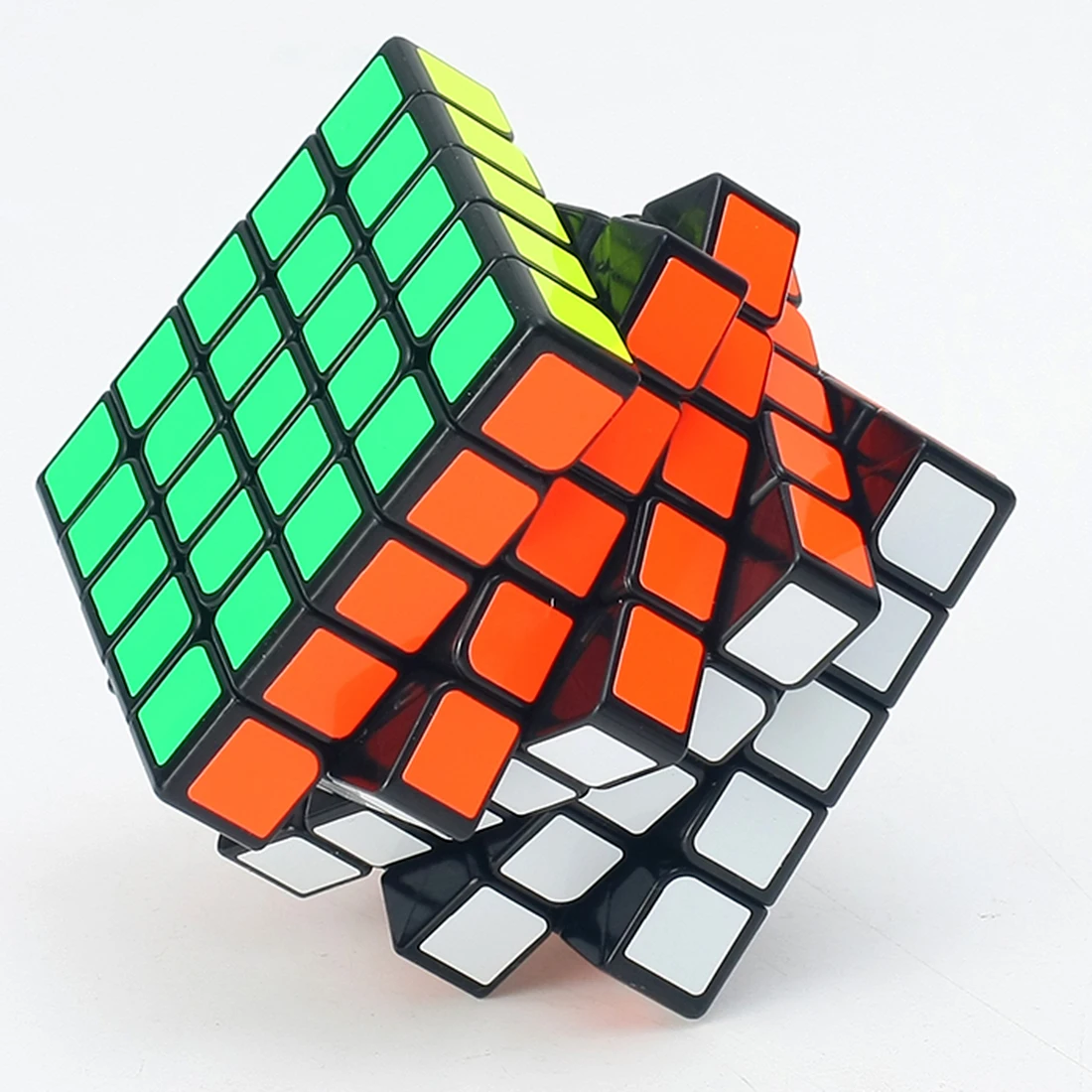 

Волшебный куб Qiyi Mofangge Wushuang 5x5x5, скоростной пазл, кубики для соревнований 5x5, игрушки, кубики для соревнований, кубики для соревнований WCA, чемпионов, квадратный, пластиковый, черный, без Кистей