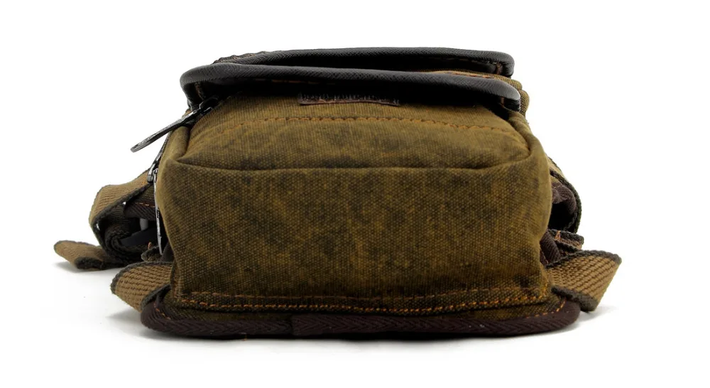 Холщовая/нейлоновая поясная сумка для мужчин винтажный мессенджер мешок на