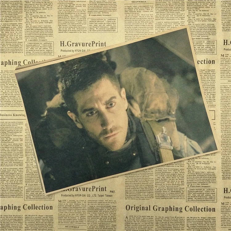 

Source code Jake Gyllenhaal Kraft film posters decorative painting modern black and white simple painting retro poster