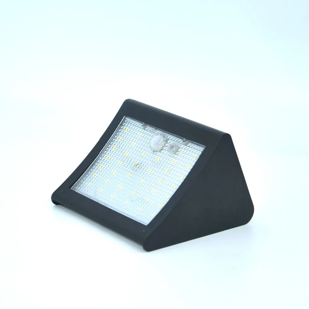 Черный Цвет ABS 38Led настенный светильник на солнечной батарее с Панели солнечные