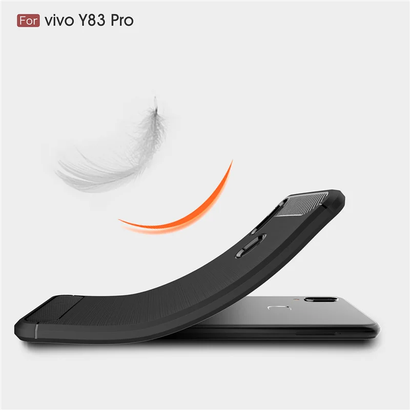 Wolfsay Case Vivo Y83 Pro Cover Cases Fundas Soft TPU Brush Rubber Phone For Silicone Shell |