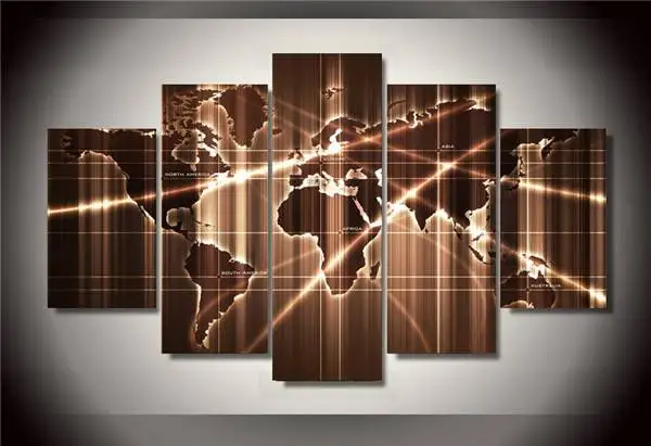 Hd Printed Map Group Painting Wall Art Room Decor Print Poster Picture Canvas Free Shipping/Ny-403 NO Framed With -62403- | Дом и сад