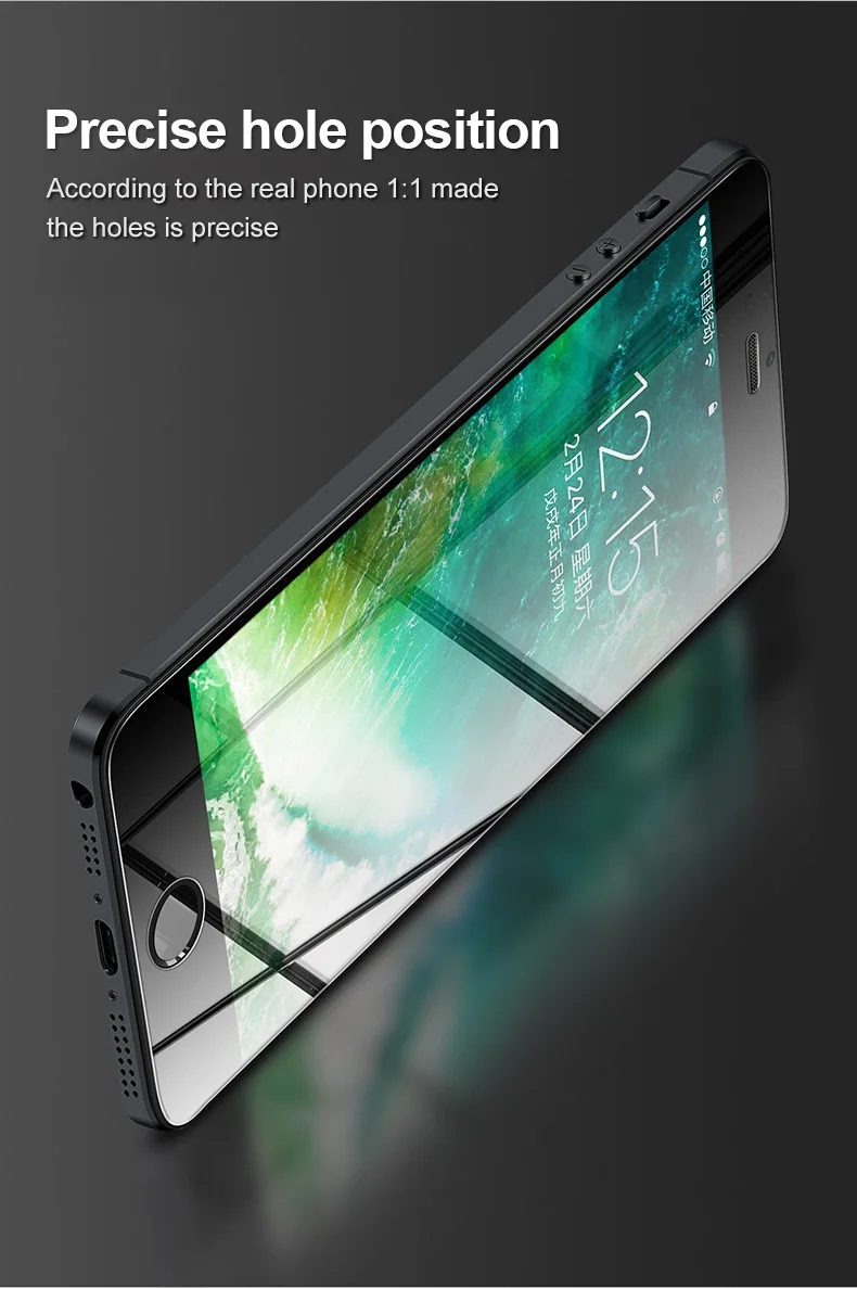 Для iPhone 5S закаленное стекло для iPhone SE 9H HD прозрачное анти-синее матовое Защитное стекло для Apple iPhone 5 Защитная пленка для экрана