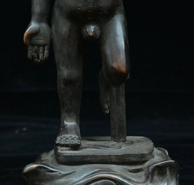 9 &quotКитайская династия чистая бронза Мужская сексуальная медицинская