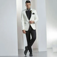 ivory mens wedding suits pants groom tuxedos groomsmen suits man blazers 2piece latest designs costume homme terno masculino