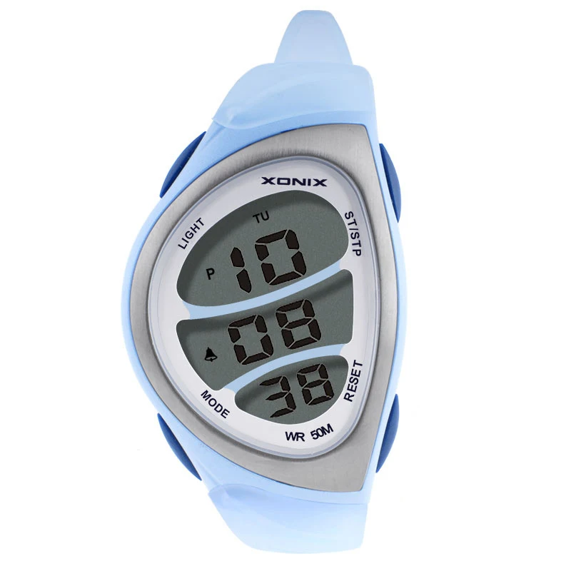 Часы наручные женские спортивные точные модные цифровые водостойкие до 50 м для