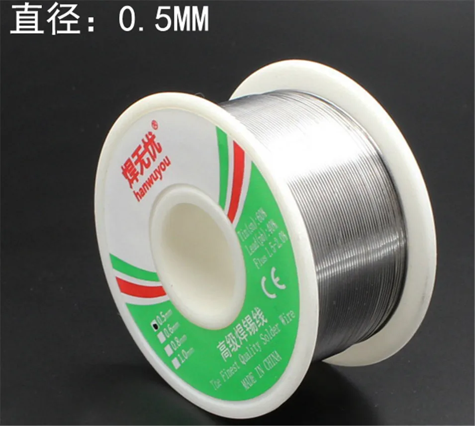 New Welding solder wire Reel 100g/3.5oz FLUX 2.0% 0.5mm 60/40 45FT Tin Lead Line Rosin Core Flux Solder Soldering Wholesale | Инструменты