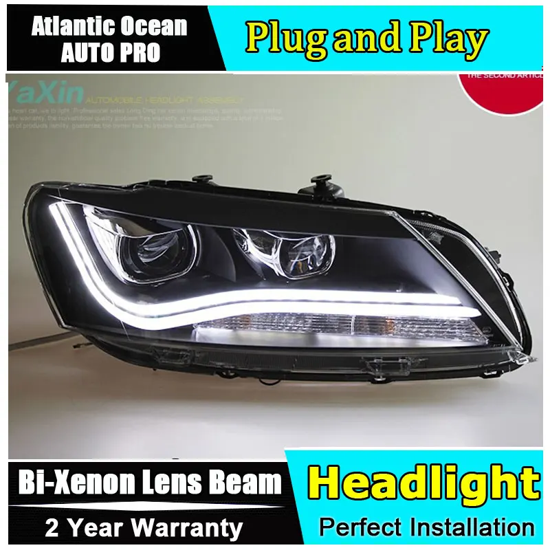 Автомобильные фары для vw passat B7 2011 2015 светодиодные стайлинга автомобиля