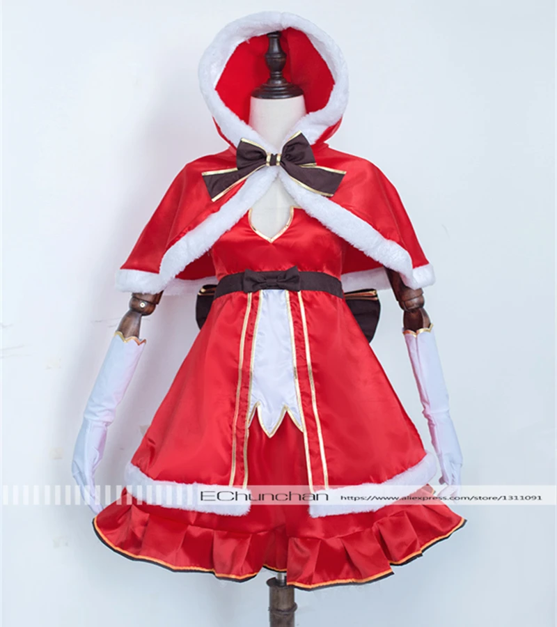 Рождественский костюм на Хэллоуин искусство меча онлайн модель Yuki платье|asuna cosplay