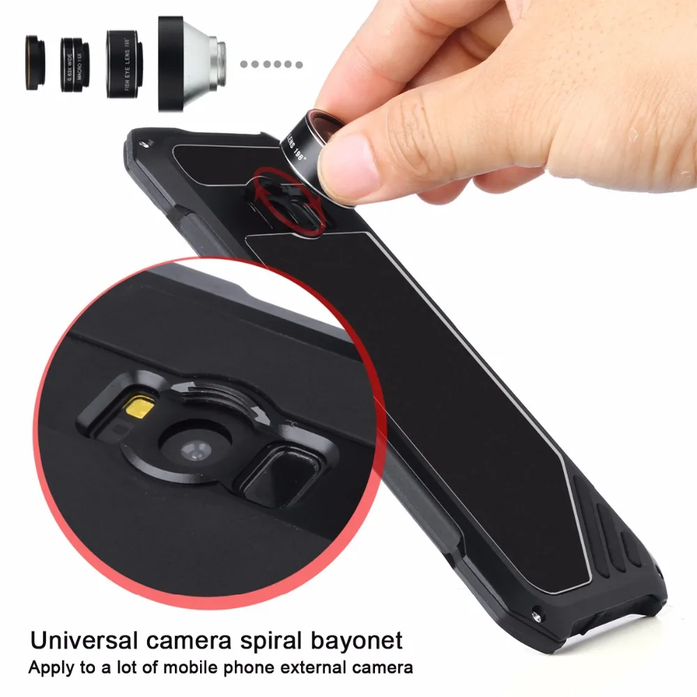 All-round Protection Phone Case For Samsung Galaxy S7 Edge Metal Material Waterproof Cases S8 S9 Plus Camera Lens |
