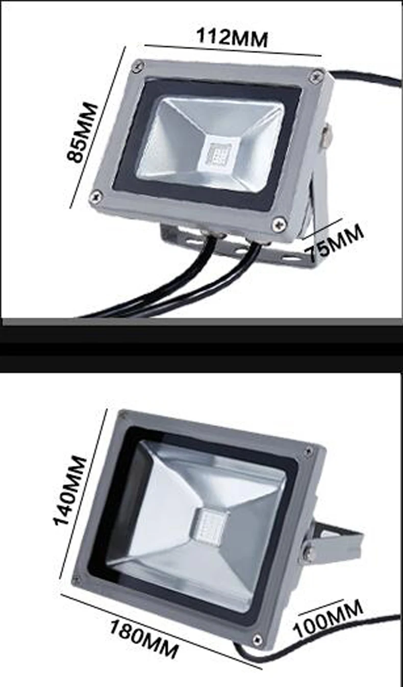 (10 шт./Лот) AC24V 20 Вт 30 50 RGB DMX светодиодный прожектор уличный с поддержкой DMX512