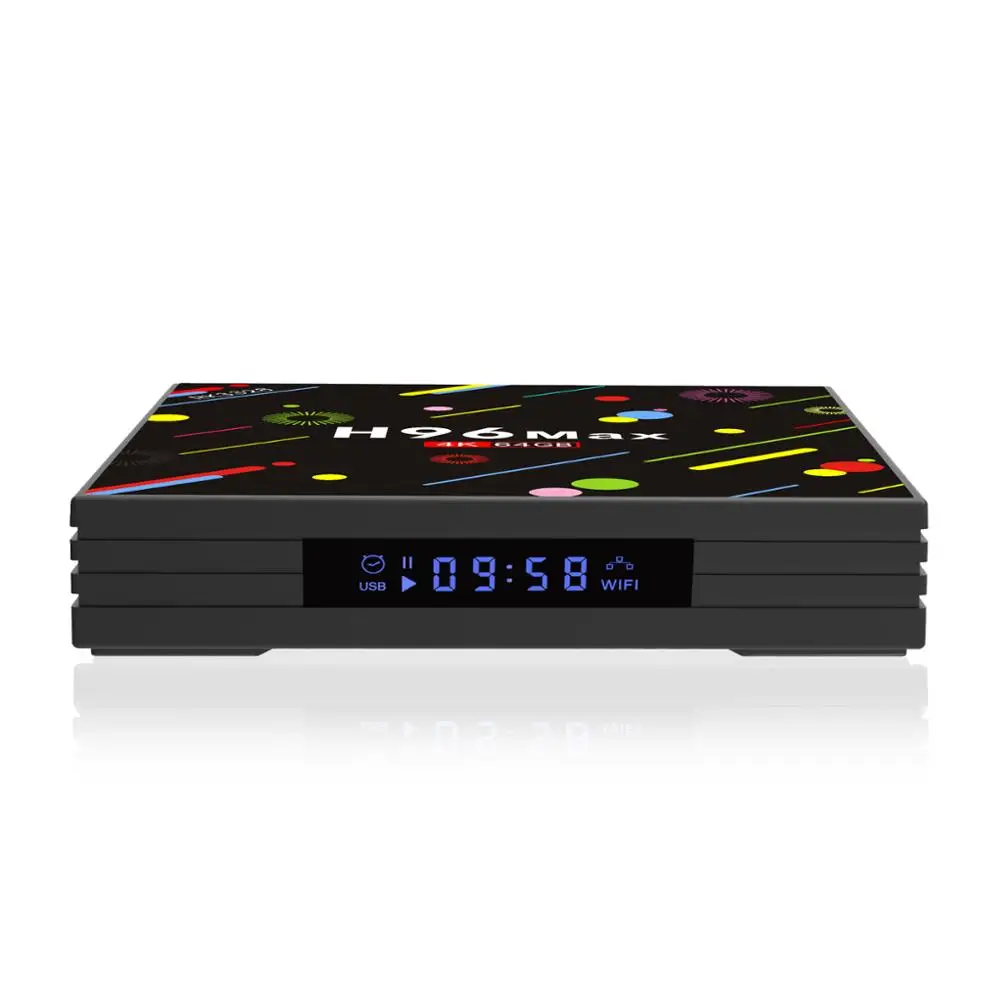 H96 Max H2 Android 7 1 ТВ-приставка RK3328 Четырехъядерный 4G/64G 4K VP9 HD2.0 USB3.0 2 4G 5G WiFi BT 4 0