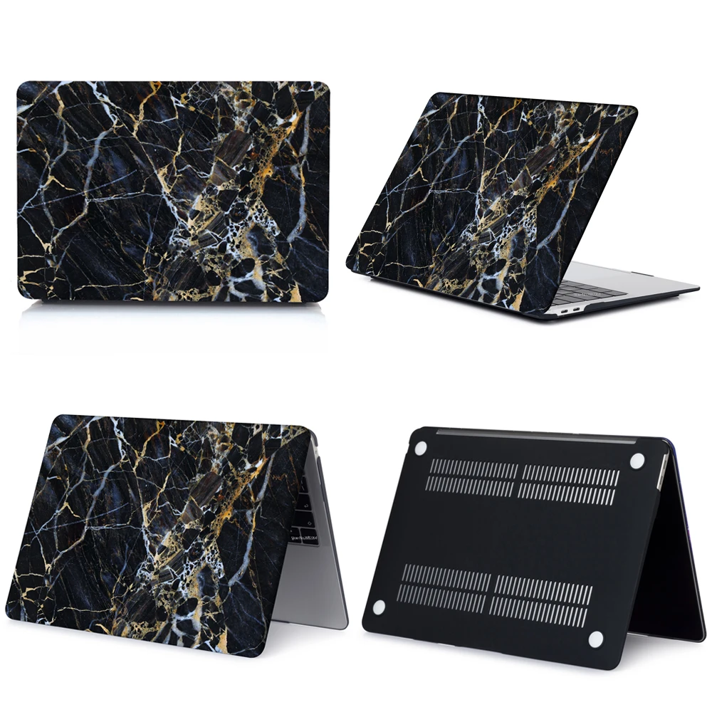 Мраморный чехол для ноутбука Apple MacBook Touch ID A1932, Air 13 A1466 Pro retina 11 12 13 15 Pro 13,3 15,4 Touch Bar+ чехол для клавиатуры