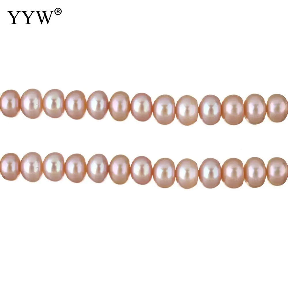 

Cultured Button Freshwater Pearl Beads Natural Purple 7-8mm Sold Per Approx 15 Inch Strand