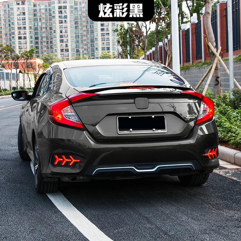 ABS пластик Неокрашенный задний багажник спойлер Применение для Honda Civic MC Стиль