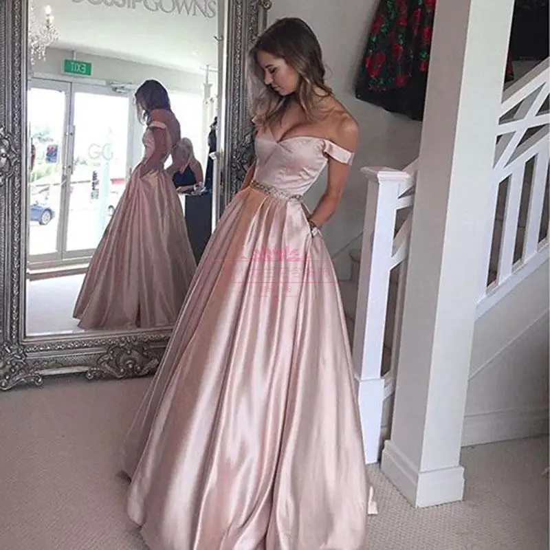 Женское вечернее платье с открытыми плечами robe de soriee красное/розовое длинное