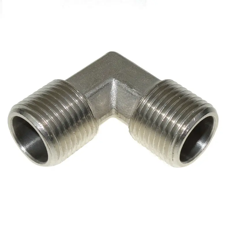 Латунный никелевый штуцер трубы мужской локоть 1/4 &quotМужской BSPP 1/8&quot &quot3/8&quot
