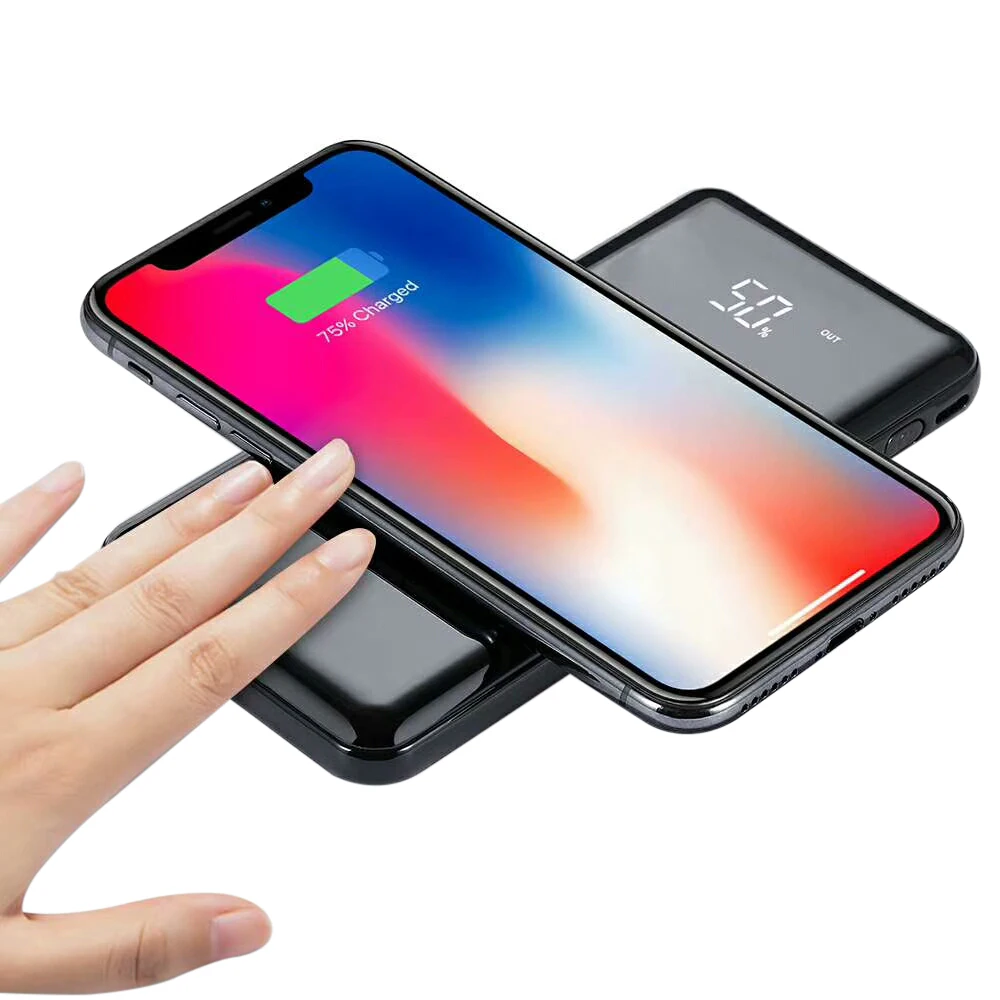 Зарядное устройство с ЖК дисплеем 10000 мАч для iPhone X 8 Plus Samsung S9|Внешние