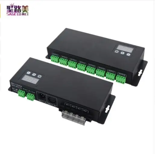 BC 824 DC5V 24V DMX512/1990 декодер сигналов драйвер 24 пути channle 3A * 24CH DMX512 светодиодный RGB