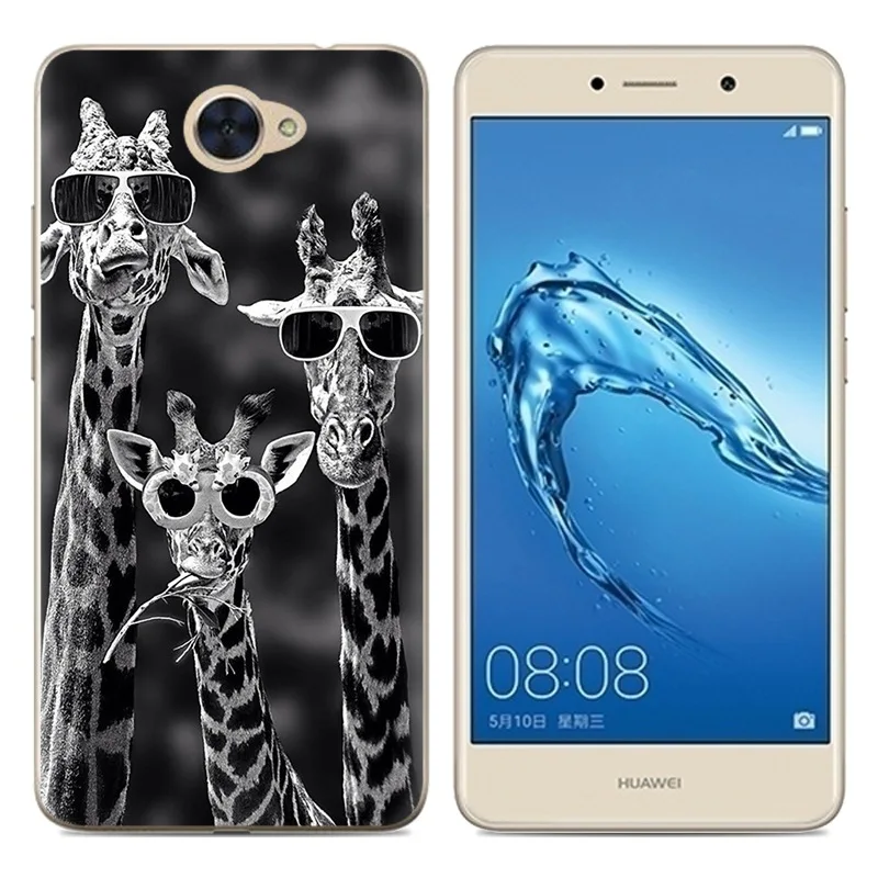 TPU Soft Cases for Huawei Y7 Silicone Cover Case 5.5&quot Phone Protective Back Fundas |
