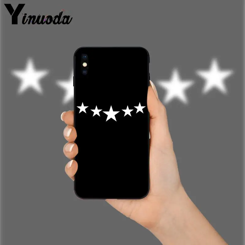 11pro MAX пятиконечная звезда в продаже окрашенный мягкий чехол для телефона Apple iPhone 8
