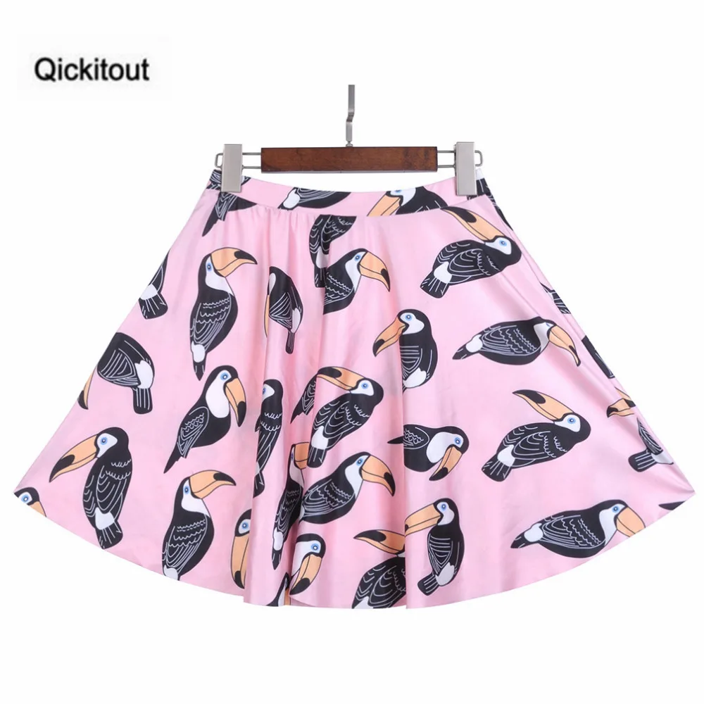 Женская Повседневная юбка Qickitout бежевая с 3D Цифровым принтом|print skirt|fashion skirtskirt