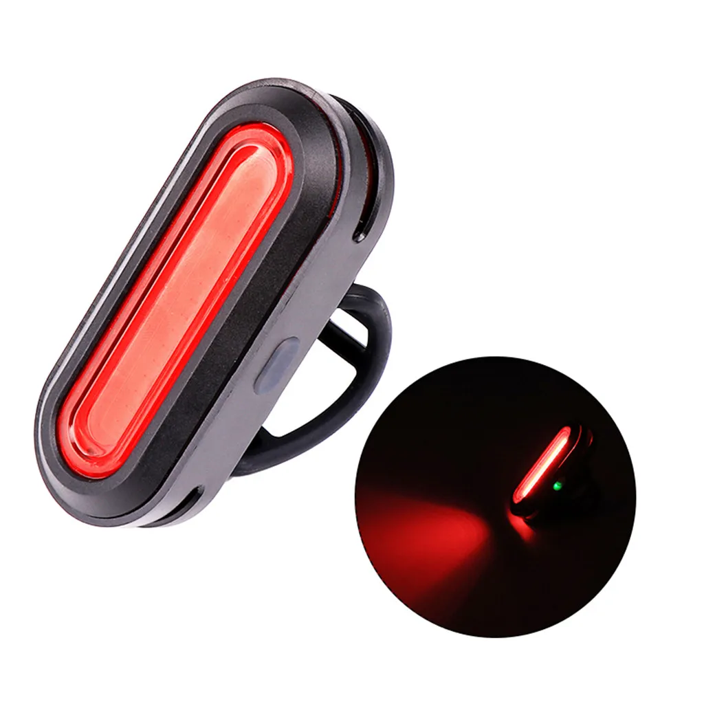 Велосипедные фары USB красный Предупреждение велосипедный фонарь фонарик руль