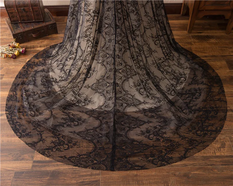 Женское вечернее платье с длинными рукавами Forevergracedress черное кружевное большого