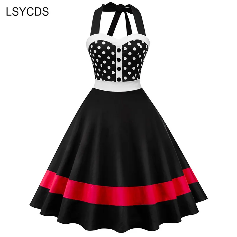 Женское платье с лямкой на шее лето 2020 Сексуальное Лоскутное Платье открытой