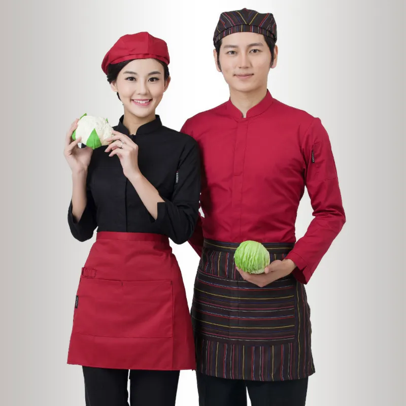 Официантка гостиницы комбинезон с длинными рукавами женская униформа для