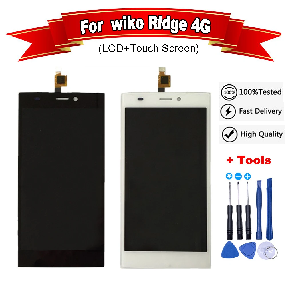ЖК дисплей и сенсорный экран в сборе для Wiko Ridge 4G сменный дигитайзер Бесплатная
