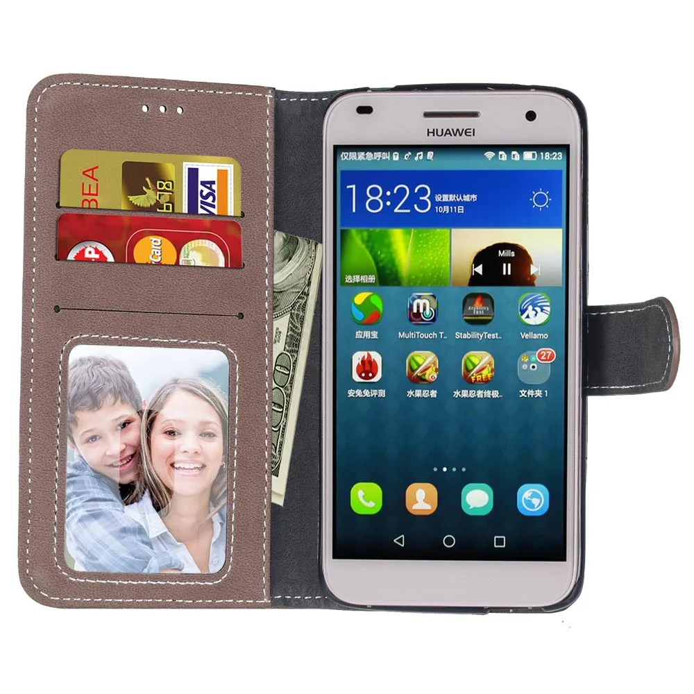 Флип чехол для huawei G7 Fundas класса люкс из искусственной кожи с откидной крышкой для Coque huawei Ascend G7 C199 L01 L03 Чехол-бумажник с отделениями для карт