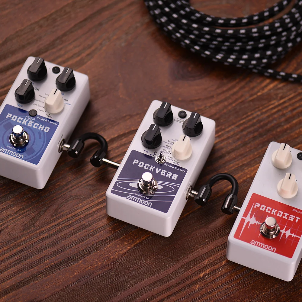 Педаль для гитарных эффектов ammoon 5 аксессуары гитары Overdrive Looper Delay|Детали и гитар| |