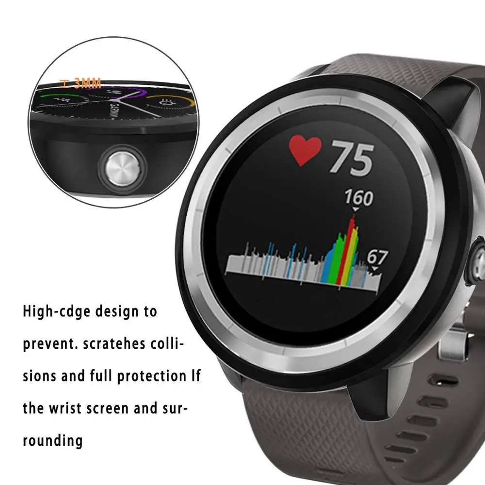 Новый Модный Цветной защитный чехол с покрытием для смарт-часов Garmin Vivoactive 3