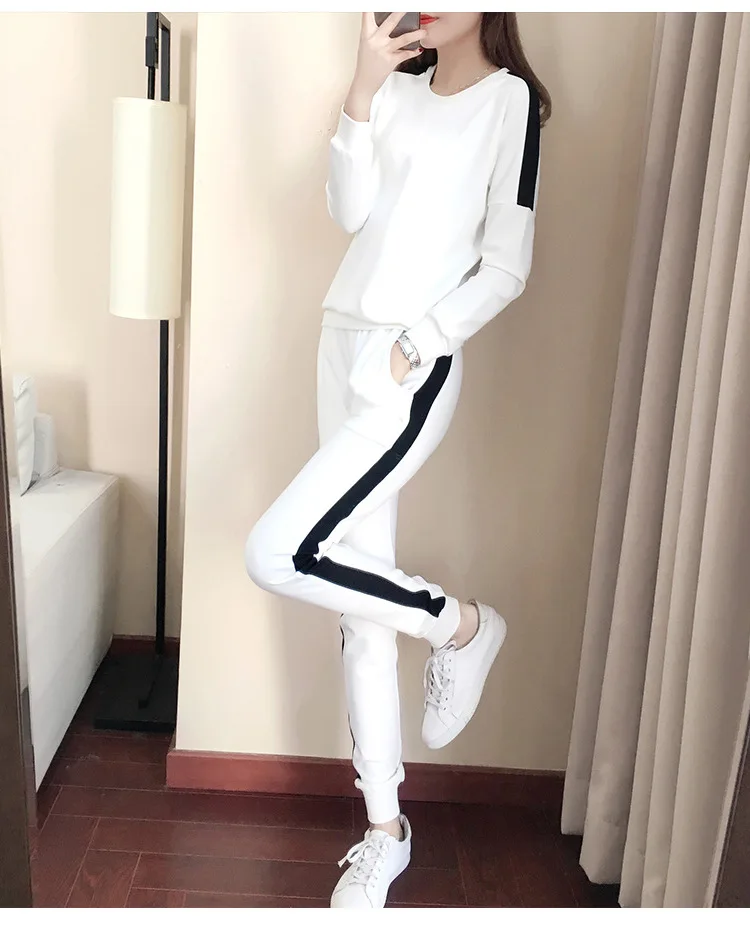 

2020 Sporting Suits Ladies Slim 2 Pieces tracksuit fashion pants set