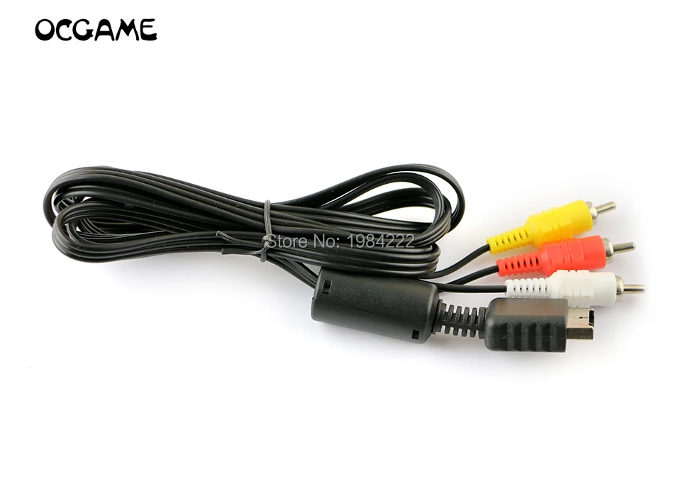 30 шт./лот Аудио Видео AV кабель к RCA шнуру для PlayStation 2/3 PS2 PS3 ТВ монитор консоли