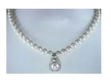 

Genuine Freshwater White Pearl silver pendant Necklace