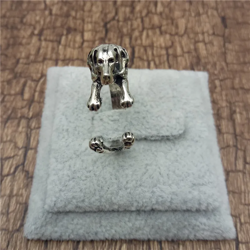 Винтажные кольца Beagle модные регулируемые для мужчин и женщин ювелирные изделия в