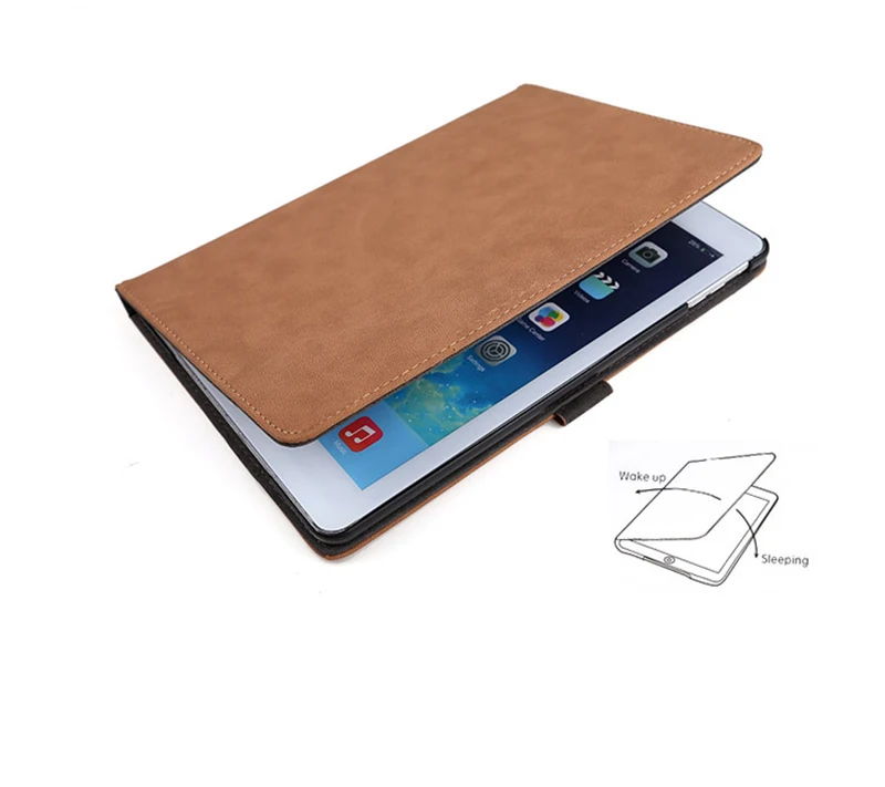 Для 9 7 дюймового mini 123 модный флип однотонный умный чехол защитный для ipad 234