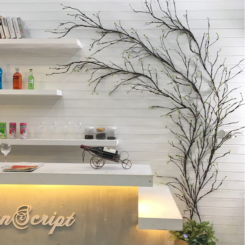 300cm big artificial trees plastic branches twig tree branch rattan kudo artificial flowers vines home wedding party decoration free global shipping