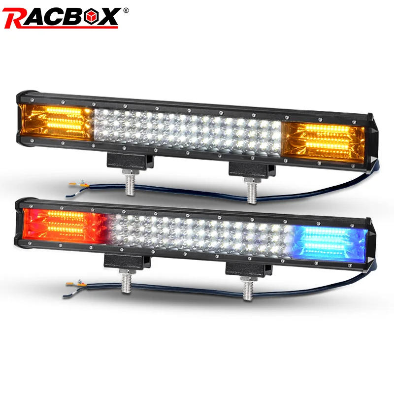 Светодиодный свет бар 5 режимов 20 дюймов 288 W Tri ряд прямо 12 V 24 combo габаритные огни