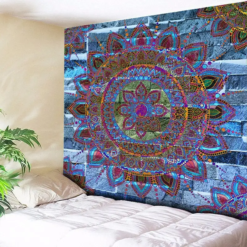 Tapisserie Murale богемная мандала настенный гобелен пляжное полотенце Золотая
